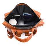 Weiyinxing New ALLIGATOR Pattern Woman Backpack Fashion Ladies Travel Rucksack College Student Bagpack