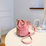 Weiyinxing The Bucket Bags for Women 2023 New Luxury Designer Vintage Small Women Shoulder Crossbody Bags Pu Leather Handbags
