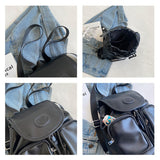 weiyinxing Luxury Branded Small Women's Backpack High-quality Fashion Leather Backpack Fashion Drawstring Casual Travel Female Bag