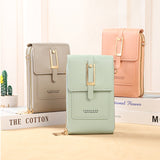 weiyinxing Women Bags Soft Leather Wallets Touch Screen Cell Phone Purse Crossbody Shoulder Strap Handbag for Female Fashion Women's Bags