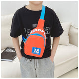 Weiyinxing Sport Children's Chest Shoulder Bags Letter Prints Boys Kids Small Crossbody Bag Nylon Cloth Girls Coin Purse Handbags