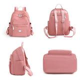 Weiyinxing Women's Nylon Backpack Fashion Trend Travel Rucksack Large Capacity Schoolbag Handbag Lady Simplicity Leisure Both Shoulder Bags