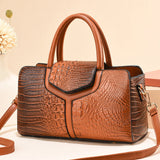 Weiyinxing Women 2023 New Fashion Crocodile Pattern Handbag Large Capacity Casual One Shoulder Crossbody Bag Fashion