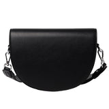 Weiyinxing Solid Color Saddle Bag High Quality Leather Shoulder Bags for Women 2023 New Simple Ladies Crossbody Bag Designer Handbags