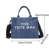 Weiyinxing Casual Canvas Large Capacity Tote Bag Women Handbags Designer Letters Shoulder Crossbody Bags Luxury Big Shopper Bag Purse