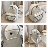 weiyinxing Women Designer Leather Backpacks Sac A Dos Chain Luxury Fashion High Quality Small Backpack for Teenage Girls Mochila Rucksack