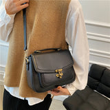 weiyinxing Luxury Women Vintage PU Leather Top-handle Shoulder Bags Ladies Casual Flap Crossbody Bags Female Luxury Messenger Handbags