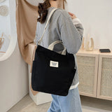 Weiyinxing Women's Leisure Canvas Shoulder Bags Designer Large-capacity Ladies Simplicity Handbags Female Fashion Versatile Crossbody Bags