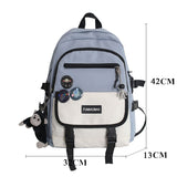 weiyinxing Fashion Men Mochila Black Laptop Backpack Girls Canvas Bagpack High Capacity Teenage Student SchoolbagWomen Travel Bag