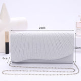 Weiyinxing Women Evening Clutch Bag Female Crystal Day Clutch Wedding Purse Party Banquet Black Gold Silver Clutches Bag Sequin Shoulder