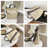 Weiyinxing Women's Leisure Canvas Shoulder Bags Designer Large-capacity Ladies Simplicity Handbags Female Fashion Versatile Crossbody Bags