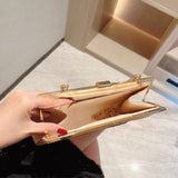 Weiyinxing Gold Women Handbag Luxury Silver Evening Bolsos Clutch Party Chain Shoulder Female Sequin Wedding Purse Bags