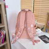 weiyinxing Fashion Nylon Rucksack Waterproof Boy Girl Rabbit Bookbag for Teens Backpack High School Schoolbag Black Mochila Women