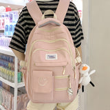Weiyinxing Women Nylon Laptop Cute Men Waterproof Travel School Bag Ladies Student Girl Boy Book Bag Male Female College Backpack Trendy