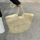 Weiyinxing Design Straw Weave Bags Trend Luxury Women Shoulder Bag Fashion Female Beach Handbags Large Capacity Travel Tote Bag Sac