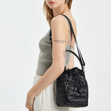 weiyinxing Nylon Padded Bucket Bag Designer Quilted Women Shoulder Bags Luxury Down Cotton Lady Handbags Casual Winter Tote Bag New