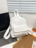 Weiyinxing Women Mini Backpack Solid Color Corduroy Small Backpacks Simple Casual Student Bookbags Traveling Backpacks 2023
