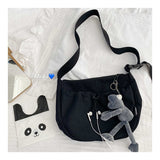 Weiyinxing Women's Bag Canvas Harajuku College Style Korean Leisure Versatile Bag Messenger Bag