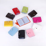 Weiyinxing Women PU Bank Card Holder Candy Color Card Wallet multiple Card Slots Wallet Credit Bussiness Card Holder Large-capacity Purse