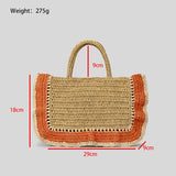 weiyinxing Panelled Ruched Straw Bag Paper Woven Women Handbags Handmade Shoulder Crossbody Bags Summer Beach Large Tote Purses 2023