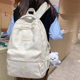 Weiyinxing Lady High Capacity Waterproof College Backpack Girl Printing Travel Book Cute Women School Bag Fashion Laptop Student Female