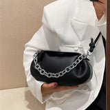 Weiyinxing Chain Top-handle Bags Luxury Women Egg Shape Small Shoulder Crossbody Bags Fashion Brand Handbags Simple Female Purses