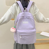 weiyinxing New Fashion Cute Girl Backpack Summer Bookbag Rucksack for Teens Schoolbag Waterproof Kawaii Candy Color Lady Mochila