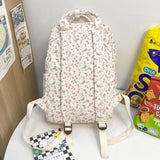 Weiyinxing Floral Laptop Student Bag Trendy Girl Print Cute Travel Book Backpack Fashion New Lady College Backpack Women School Bags