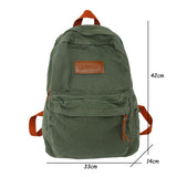 weiyinxing Women Men Canvas Green Bag Fashion Boy Girl Cute College Backpack Male Female Book Travel Backpack Cool Laptop Lady Student Bags