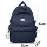 Weiyinxing Purple Travel Waterproof School Bag Women New Nylon Laptop Book Bag Trendy Fashion Cute Female Ladies College Backpack Cool