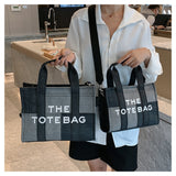 weiyinxing Patchwork Denim Tote Bag Designer Letters Women Handbags Luxury Shoulder Crossbody Bags Casaul Big Shopper Purses 2023