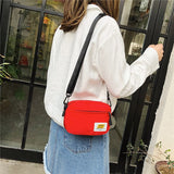 Weiyinxing Crossbody Bag Oxford Cloth Diagonal Shoulder Bags Black Satchels Leisure Trend Square Sling Handbags For Boys And Girls