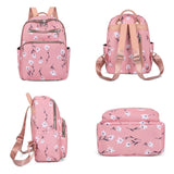 Weiyinxing Women Waterproof Nylon Backpack High-capacity Leisure Backpack Lightweight Shoulder Bag School Multipurpose Backpack