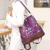 Weiyinxing Oxford Women Backpack Fashion Anti-theft Women Backpacks Print Girls School Bag High Quality Large Capacity Backpack