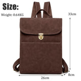 weiyinxing Women Backpack Vintage Leather Backpack for Teenage Girls Schoolbag Large Capacity Female Shoulder Bag Bagpack Mochila