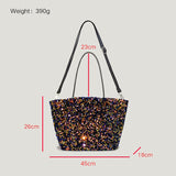 weiyinxing Sequins Large Tote Bag Designer Women Handbags Shinny Shoulder Crossbody Bags Bling Evening Big Bcuket Shopper Purse 2023