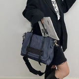 Weiyinxing Vintage Luxury Designer Denim Shoulder Bag for Women Large Capacity Simple Casual Fashion 2023 New Trend Female Handbag