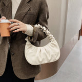 Weiyinxing Fold Shoulder Bag Underarm Bag French Niche Texture Popular Small Bag Female 2023 New Trend Handbag Bags for Women