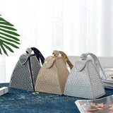 Weiyinxing Summer Diamond Clutch Bag Ladies Luxury Party Evening Bag Fashion Triangle Wedding Bridal Bag Luxury Designer Handbags