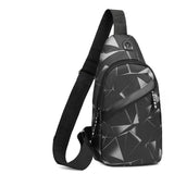 Weiyinxing Men Casual Multifunction Shoulder Bag Travel Crossbody Bag on Shoulder Sling Bag Pack Messenger Pack Chest Bag for Male
