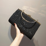 Weiyinxing Luxury Moon Women Handbag Luxury Apricot Evening Clutch Bag Party Chain Shoulder Bag Female Sequin Wedding Purse Bag