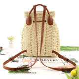 Weiyinxing Women's Straw Backpack Summer Boho Bohemian Hollow Shoulder Bag Hobo Crochet Women Travel Bags for Women Knitted Beach Backpack
