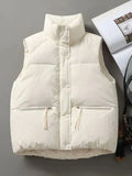 Weiyinxing Fashion New Cotton Padded Outerwear Vest Down Sleeveless Coat Women Loose Puffer Jacket Female Lightweight Waistcoat