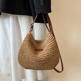 Weiyinxing Fashion Summer Straw Crossbody Bag Women Beach Holiday Shopping Woven Shoulder Handbag Messenger Purses korean bag