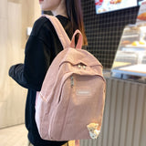 weiyinxing Soft Corduroy Woman Backpack School Backpack for Teenage Girls Harajuku Female Fashion Travel Bag Student Lady Book BagPack