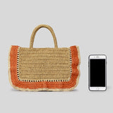 weiyinxing Panelled Ruched Straw Bag Paper Woven Women Handbags Handmade Shoulder Crossbody Bags Summer Beach Large Tote Purses 2023