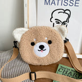 Weiyinxing Style Kawaii Bag Women Cartoon Plush Shoulder Bag For Women Crossbody Bag Small Phone&Purse Bag