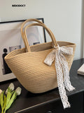 Weiyinxing Large Capacity Luxury Designer Tote Bags For Women Summer Casual Fashion Shoulder 2023 Woven Shopping Handbags High Quality