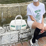 Weiyinxing Design Boston Bags for Women Simple PU Leather Ladies Shoulder Bag Female Portable Small Casual Tote Purses and Handbags