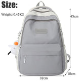 weiyinxing Female Male Big BookBag Girl Boy Laptop College Backpack Lady Men Travel Leisure Student Packet Women Nylon School Bags